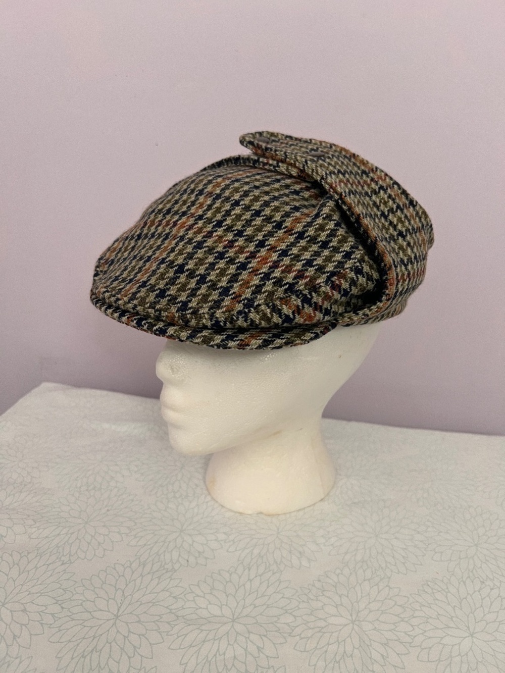 Vintage Kangol Sherlock Holmes Style Made in England Wool Mix Size M